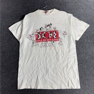 Vintage Disney 101 Dalmatians T-Shirt Made in USA One Size 90s Graphic Tee